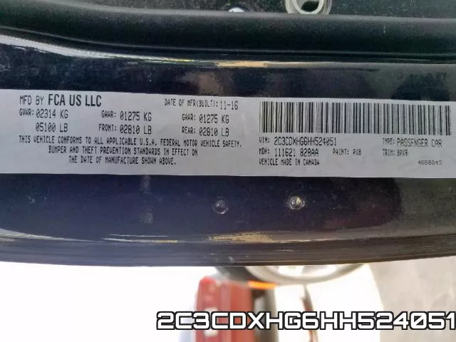 2C3CDXHG6HH524051 фото 2