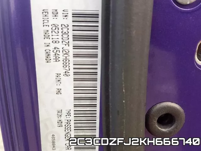2C3CDZFJ2KH666740 фото 2