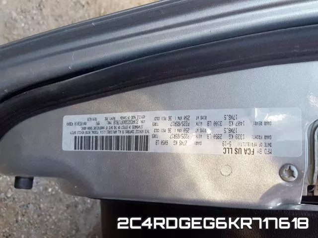 2C4RDGEG6KR717618 фото 2