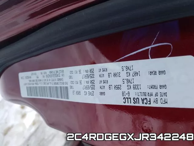 2C4RDGEGXJR342248 фото 2
