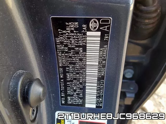 2T1BURHE8JC968629 фото 2