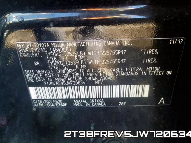 2T3BFREV5JW720634 фото 2