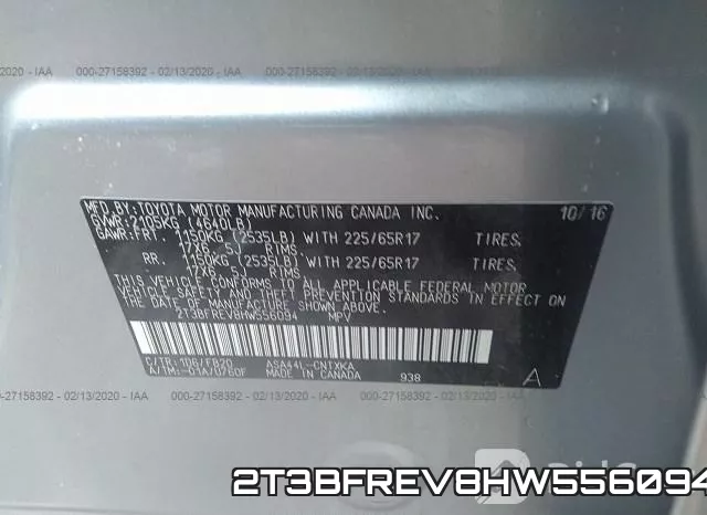 2T3BFREV8HW556094 фото 10