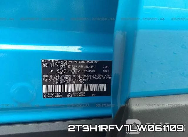 2T3H1RFV7LW061109 фото 10