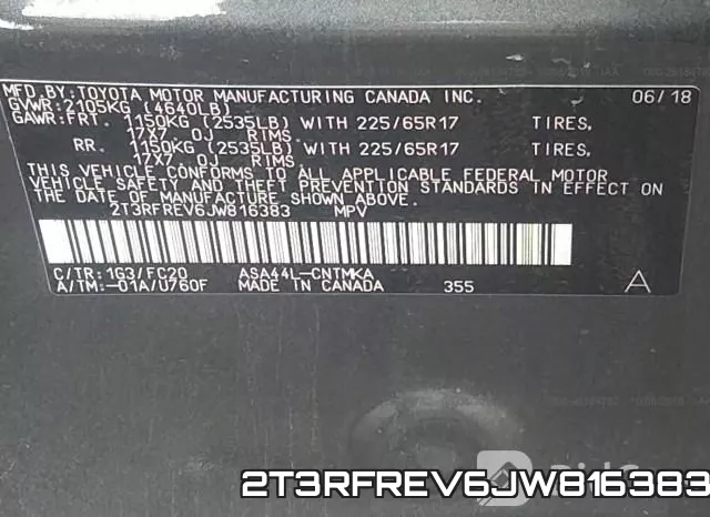 2T3RFREV6JW816383 фото 10