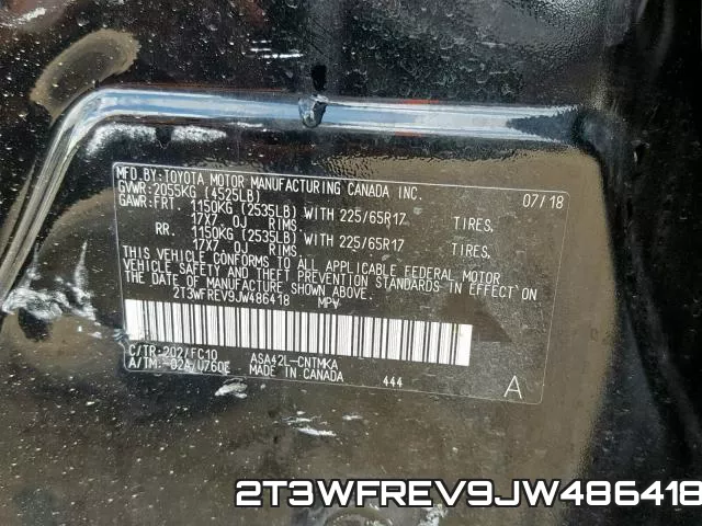 2T3WFREV9JW486418 фото 2