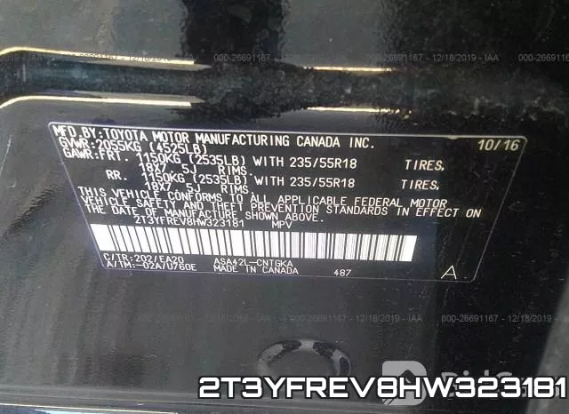 2T3YFREV8HW323181 фото 10