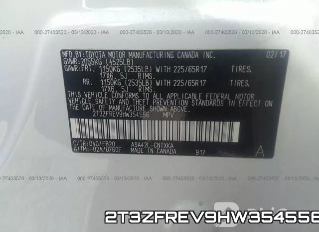 2T3ZFREV9HW354556 фото 10