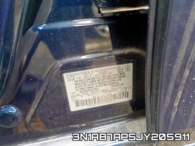 3N1AB7AP5JY205911 фото 2