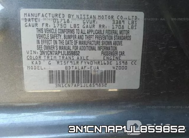 3N1CN7AP1JL859852 фото 10