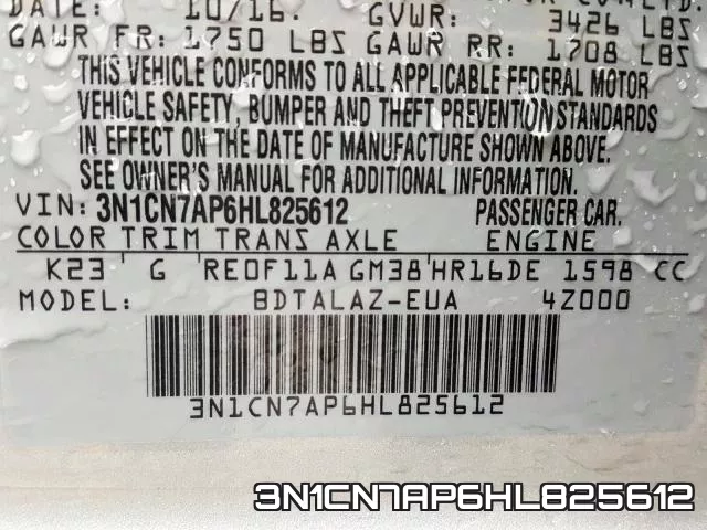 3N1CN7AP6HL825612 фото 2