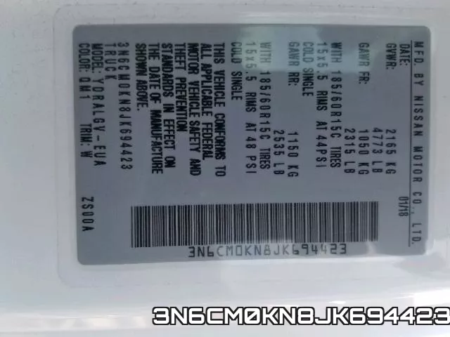 3N6CM0KN8JK694423 фото 2