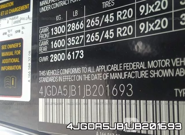4JGDA5JB1JB201693 фото 10