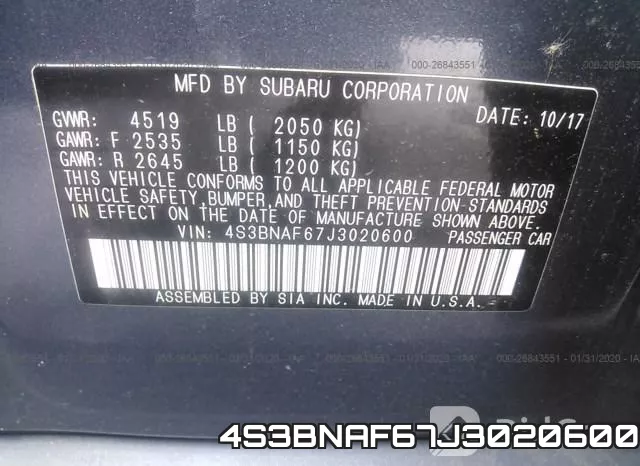 4S3BNAF67J3020600 фото 10