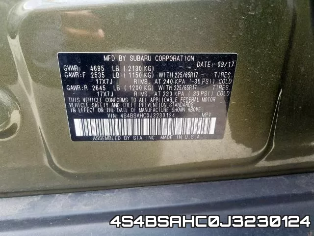 4S4BSAHC0J3230124 фото 2
