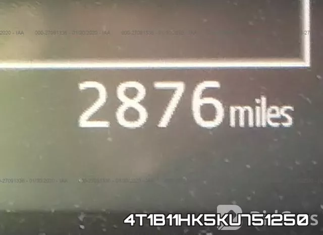 4T1B11HK5KU751250 фото 8