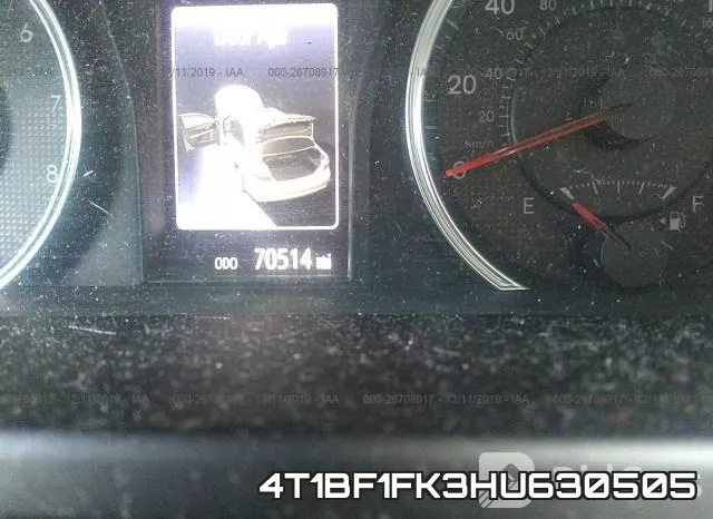 4T1BF1FK3HU630505 фото 8