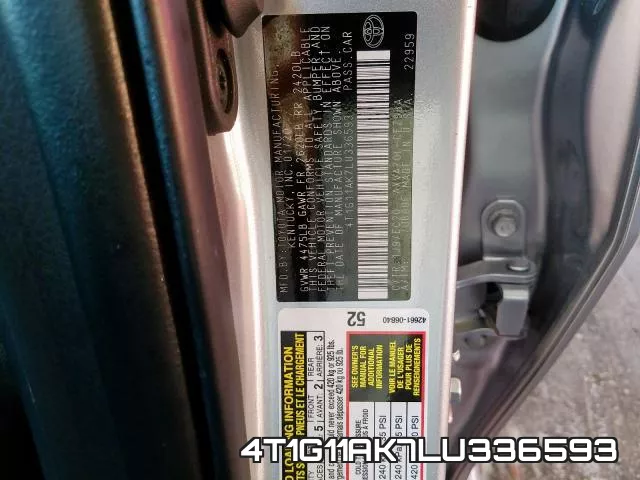 4T1G11AK7LU336593 фото 2