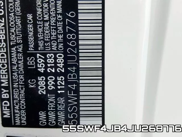 55SWF4JB4JU268776 фото 2