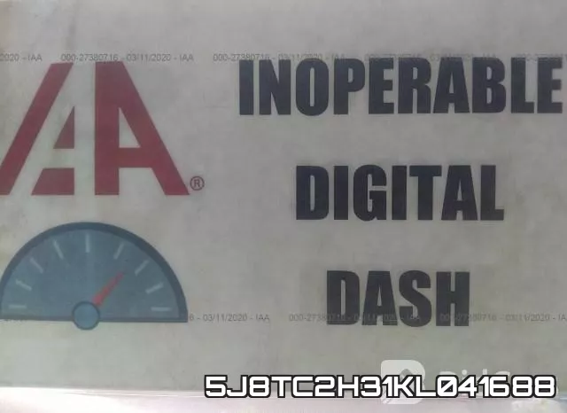 5J8TC2H31KL041688 фото 8