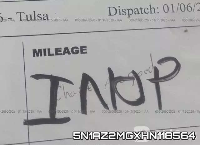 5N1AZ2MGXHN118564 фото 8