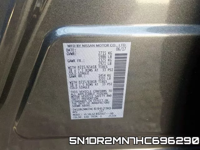 5N1DR2MN7HC696290 фото 2