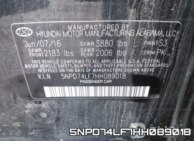 5NPD74LF7HH089018 фото 10