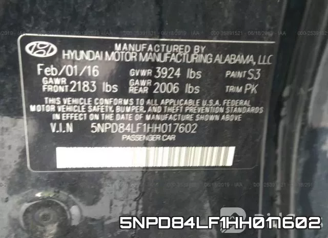 5NPD84LF1HH017602 фото 10