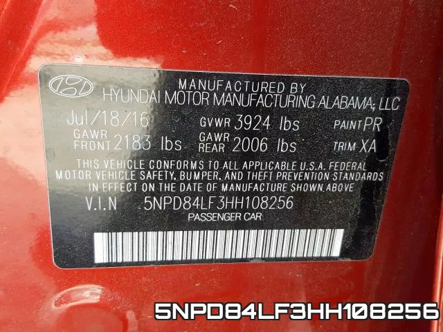 5NPD84LF3HH108256 фото 2