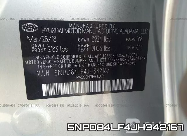 5NPD84LF4JH342167 фото 10