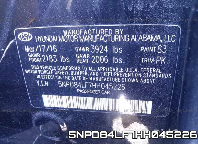 5NPD84LF7HH045226 фото 10