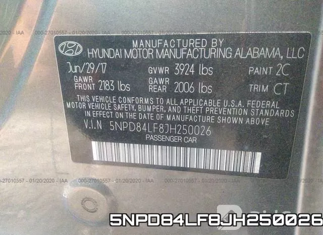 5NPD84LF8JH250026 фото 10