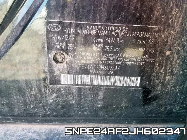 5NPE24AF2JH602347 фото 2