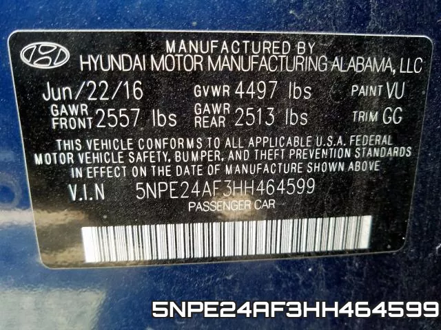 5NPE24AF3HH464599 фото 2