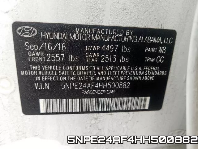 5NPE24AF4HH500882 фото 2