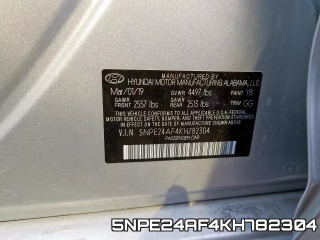 5NPE24AF4KH782304 фото 2