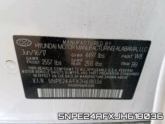 5NPE24AFXJH618036 фото 2