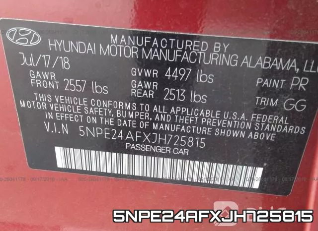 5NPE24AFXJH725815 фото 10