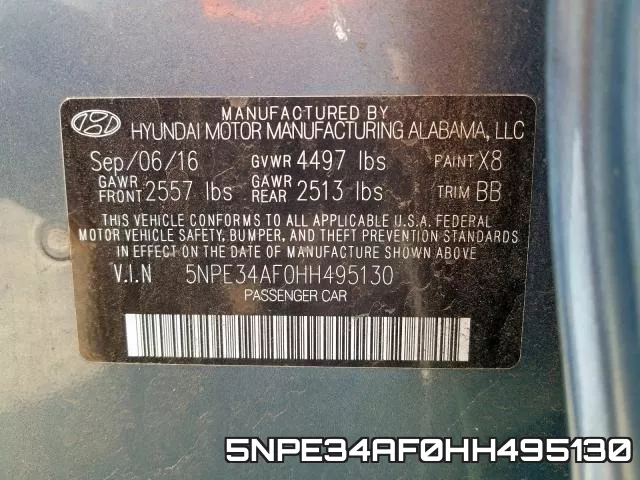 5NPE34AF0HH495130 фото 2