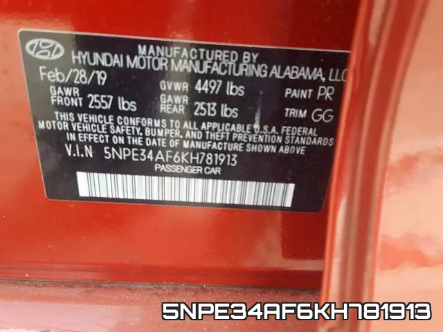 5NPE34AF6KH781913 фото 2