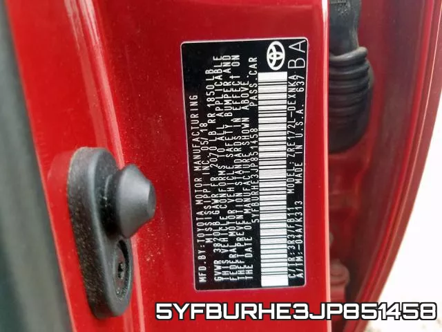 5YFBURHE3JP851458 фото 2