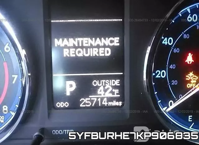 5YFBURHE7KP906835 фото 8