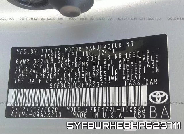 5YFBURHE8HP623711 фото 10
