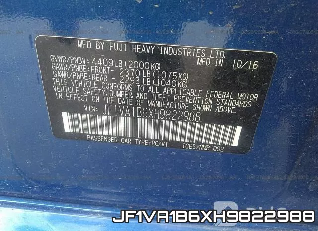 JF1VA1B6XH9822988 фото 10