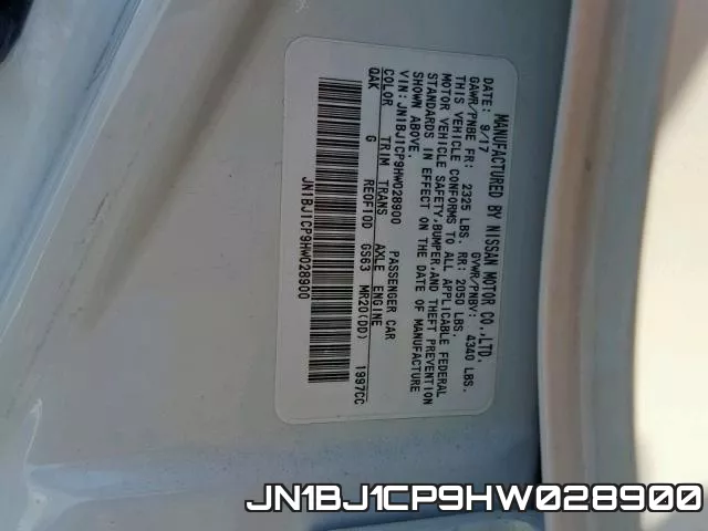 JN1BJ1CP9HW028900 фото 2