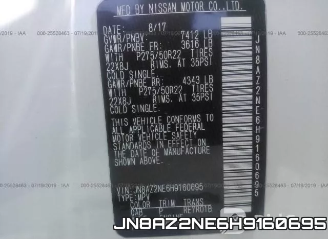 JN8AZ2NE6H9160695 фото 10