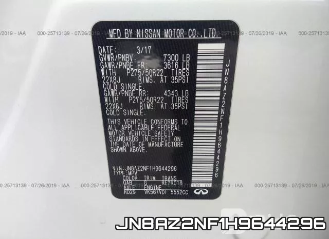 JN8AZ2NF1H9644296 фото 10