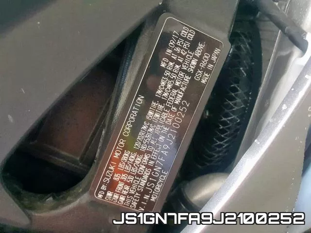 JS1GN7FA9J2100252 фото 2