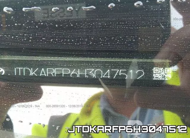 JTDKARFP6H3047512 фото 10