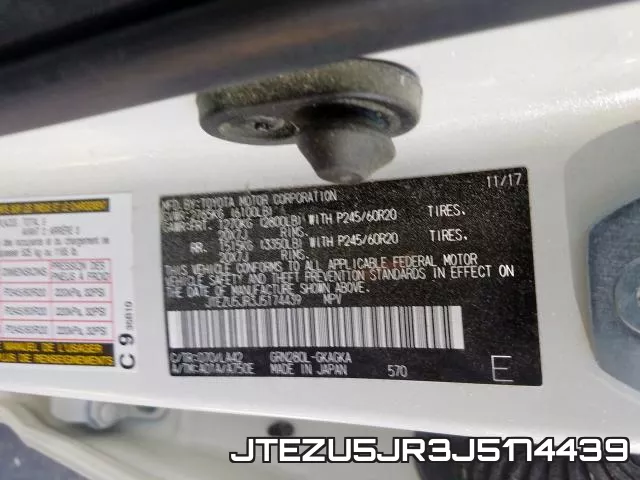 JTEZU5JR3J5174439 фото 2